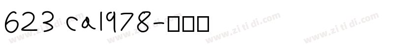 623 cal978字体转换
